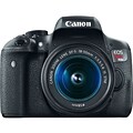 Canon EOS Rebel T6i 24.2 Megapixel DSLR Camera with Lens; Black