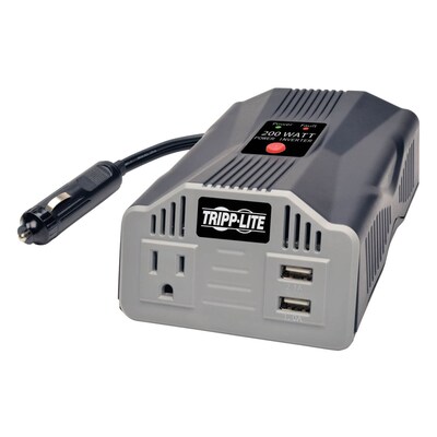 Tripp Lite PowerVerter 2 USB Charging Ports Ultra-Compact Car Inverter; 200 W (PV200USB)