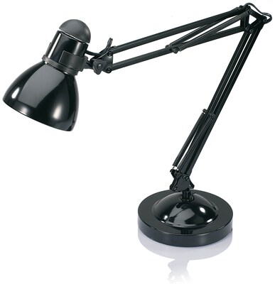 V-LIGHT CFL Architect Style Desk Lamp, Black Finish (VS100502BC)