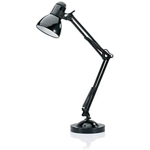 V-LIGHT CFL Architect Style Desk Lamp, Black Finish (VS100502BC)