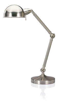 V-LIGHT CFL Pharmacy Style Desk Lamp, Brushed Nickel Finish (VS100510BNC)