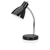 V-LIGHT CFL Gooseneck Style Desk Lamp, Black Finish (VS100503BC)