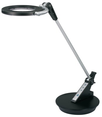 V-LIGHT LED Energy-Efficient Touch Diming Desk Lamp, Black and Silver Finish, (VSL494NC)