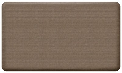 NewLife by GelPro Designer Comfort Standing Mat: Grasscloth Pecan : 18x30