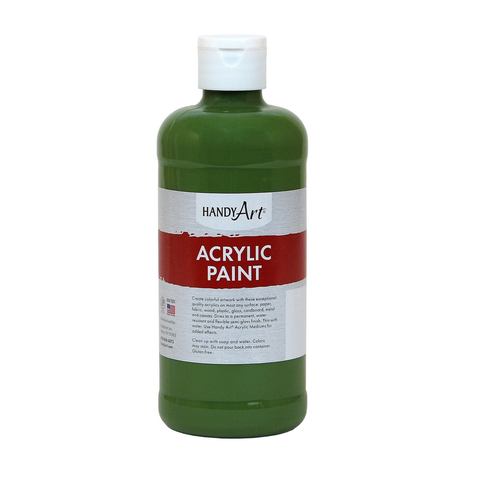 Handy Art® Student Acrylic Paint, Green Oxide, 16 Oz. (RPC101045)