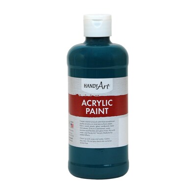 Handy Art® Student Acrylic Paint, Phthalo Green, Certified Non-Toxic & Gluten-Free, 16oz (RCP101050)