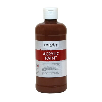 Handy Art® Student Acrylic Paint, Burnt Sienna, Certified AP Non-Toxic & Gluten-Free, 16oz RCP101085