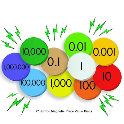 Essential Products® 10-Value Jumbo Magnetic Place Demonstration Discs, 2, 200 Discs (ELP626640)