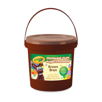 Crayola® Modeling Clay Bucket; Non Toxic, Brown, 1 lb (BIN571307)