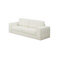 Monarch Specialties 82L Ivory Bonded Leather Sofa ( I 8223IV )