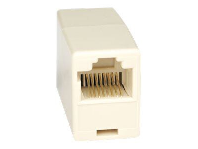 Tripp Lite N033-001 RJ-45 Female/Female Telephone Straight Through Modular Inline Coupler; White