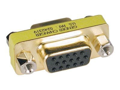 Tripp Lite P160-000 Compact/Slimline VGA Video Coupler Gender Changer; Gold