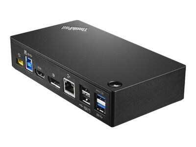 Lenovo  ThinkPad USB 3.0 Docking Station for ThinkPad Notebook/Tablet PC; Black (40A80045US)