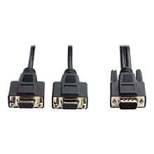 Tripp Lite P516-HR 6 High-Resolution VGA Monitor Y-Splitter Cable; Black