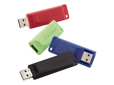 Verbatim 16GB USB 3.0 Flash Drive, 4/Pack