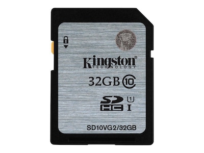 Kingston® SD10VG2/32GB Class 10 UHS-I 32GB SDHC Flash Memory Card