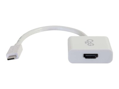 C2G ® 29475 USB-C to HDMI Audio/Video Adapter, White