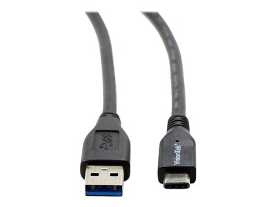 VisionTek® 900826 10 Gbps USB-A to USB-C Male to Male Data Transfer Cable; 1 m