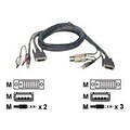 Iogear G2L8D02U 6 Black DVI-D to USB 2.0 KVM Cable for GCS1762/4; GCS1102/4 KVMP