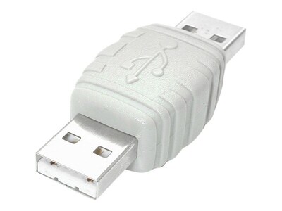 StarTech USB Male to Male Cable Adapter; White