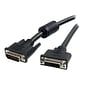 StarTech 10' DVI-I Female to DVI-I Male Dual Link Digital Analog Monitor Extension Cable; Black