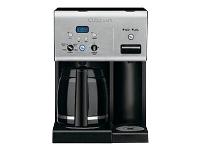 Cuisinart CHW-12 Coffee Plus 12 Cups Automatic Drip Coffee Maker, Black/Stainless (CHW12)