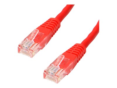 StarTech Cat 5e UTP Molded Patch Cable, Red, 6