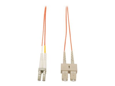Tripp Lite N316 20 LC/SC Male/Male Duplex 62.5/125 OM1 Multimode Fiber Optic Patch Cable, Orange (N316-06M)
