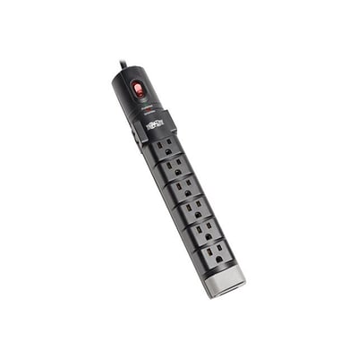 Tripp Lite 8 Outlet Surge Protector, 6 Cord, 2160 Joules (TLP806TEL)