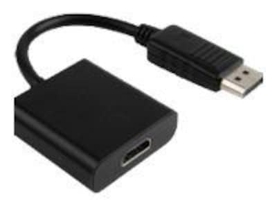 4XEM 4XDPHDMI 8 DisplayPort Male to HDMI Female Adapter for Audio/Video, Black