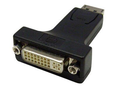 4XEM™ DisplayPort to DVI-I Male/Female Video Adapter; Black