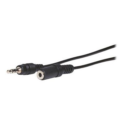 Comprehensive® Standard Series 25 Stereo 3.5 mm Mini Male/Female Audio Cable; Black