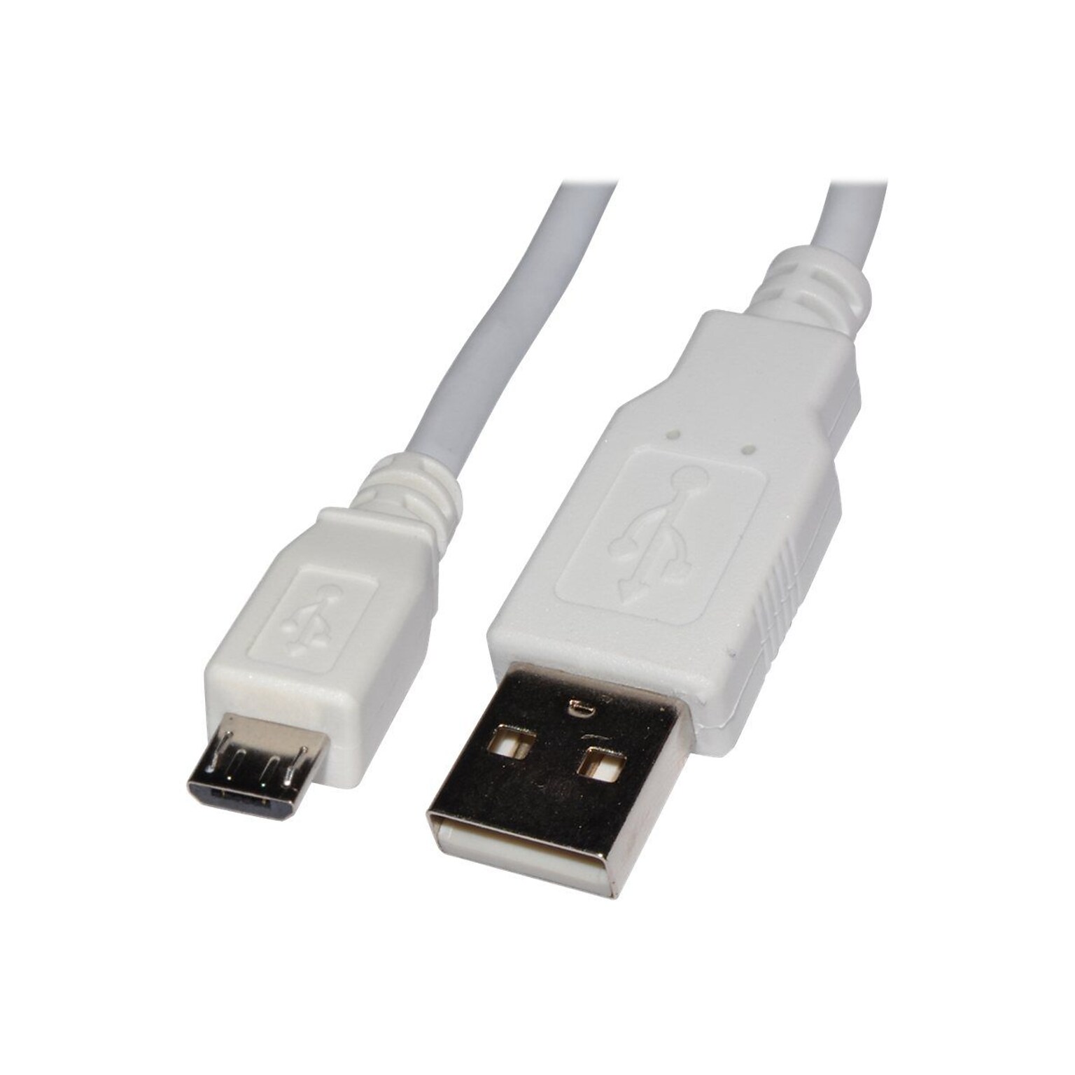 4XEM™ Data Transfer Cable, 10, Micro-USB to USB, White (4XMUSB10WH)