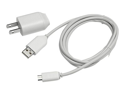 4XEM™ USB Cable Wall Charger/Power Adapter Combo Kit for Kindle, 6', White (4XKNDLKIT6)