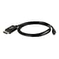 C2G® 54301 6' Mini DisplayPort to DisplayPort Male/Male Adapter Cable; Black