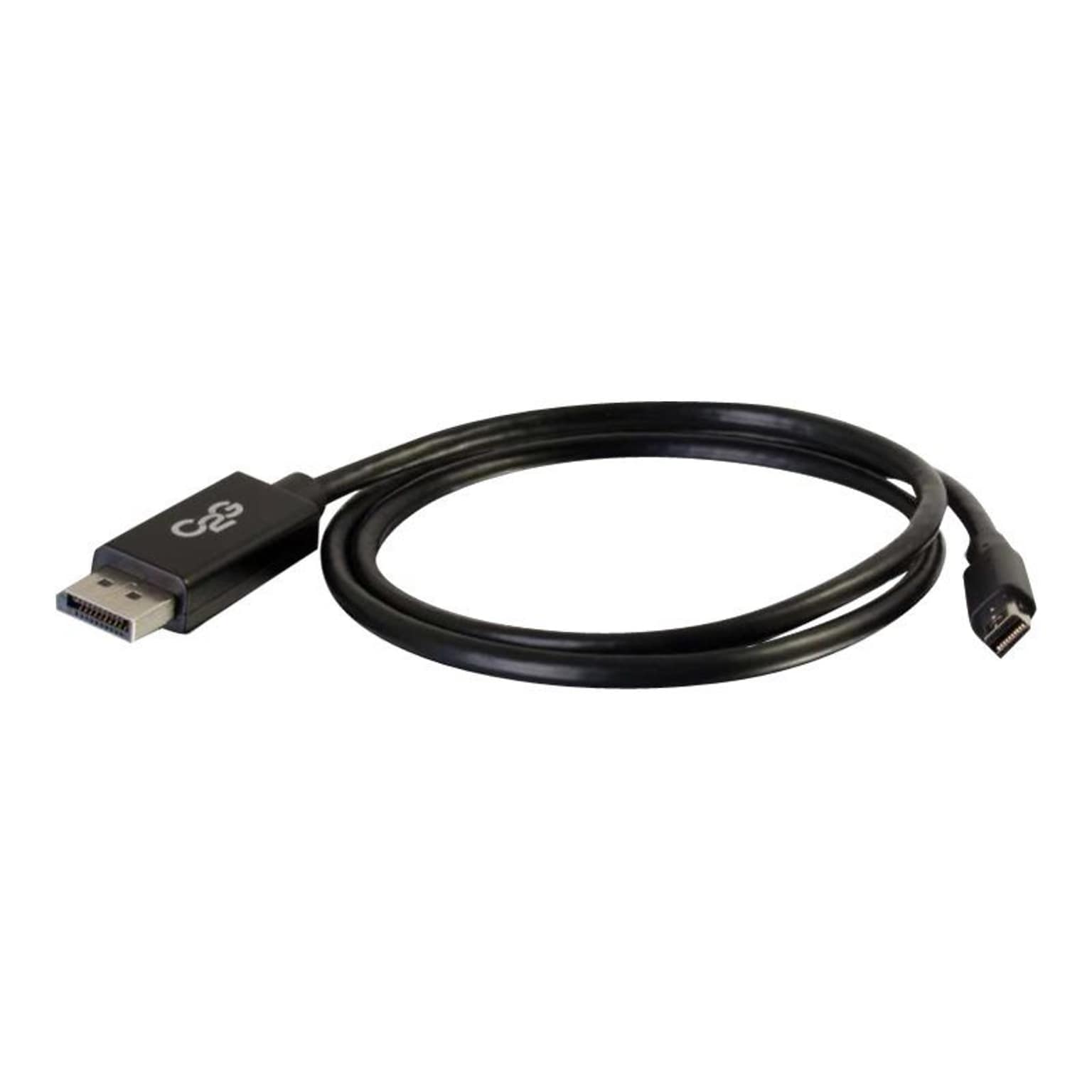 C2G® 54301 6 Mini DisplayPort to DisplayPort Male/Male Adapter Cable; Black