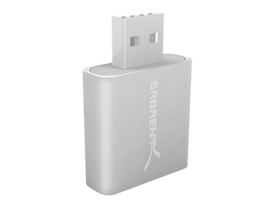 Sabrent  USB 2.0 External Stereo Sound Adapter; Silver