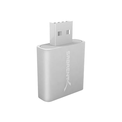 Sabrent  USB 2.0 External Stereo Sound Adapter; Silver
