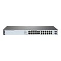 HP 1820 Series J9983A#ABA 24-Port Gigabit Ethernet Rack-Mountable Switch; Black
