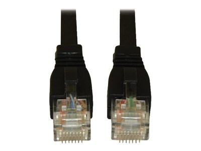 Tripp Lite N261-007-BK 7 Cat6a RJ-45 Male/Male Snagless 10G Patch Cable, Black