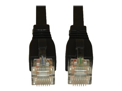Tripp Lite N261 14 RJ-45 Male/Male Augmented Category 6 Snagless Patch Cable, Black (N261-014-BK)