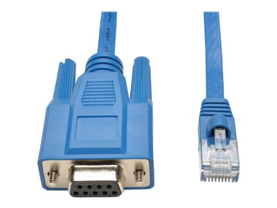 Tripp Lite P430-006 6 DB9/RJ-45 Female/Male Serial Console Port Rollover Cable; Blue