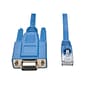 Tripp Lite P430-006 6' DB9/RJ-45 Female/Male Serial Console Port Rollover Cable; Blue