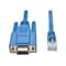 Tripp Lite P430-006 6 DB9/RJ-45 Female/Male Serial Console Port Rollover Cable; Blue