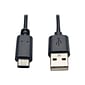 Tripp Lite 6' Type-A USB/Type-C USB Male/Male Hi-Speed Cable; Black (U038-006)