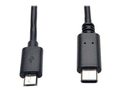 Tripp Lite 6' Type-C USB/Type-B Micro USB Male/Male Hi-Speed Cable; Black (U040-006-MICRO)