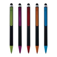 Monteverde One Touch Ballpoint Pen with Top Stylus, Assorted Colors, 12 pack (MV36150)