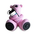 Sungale S-T1-P Portable Teddy Speaker for iPod, iPhone, Smartphone, MP3, Media Player - Pink