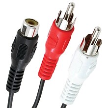 Axis RCA Y-adapter (2 RCA Plugs To 1 RCA Jack)