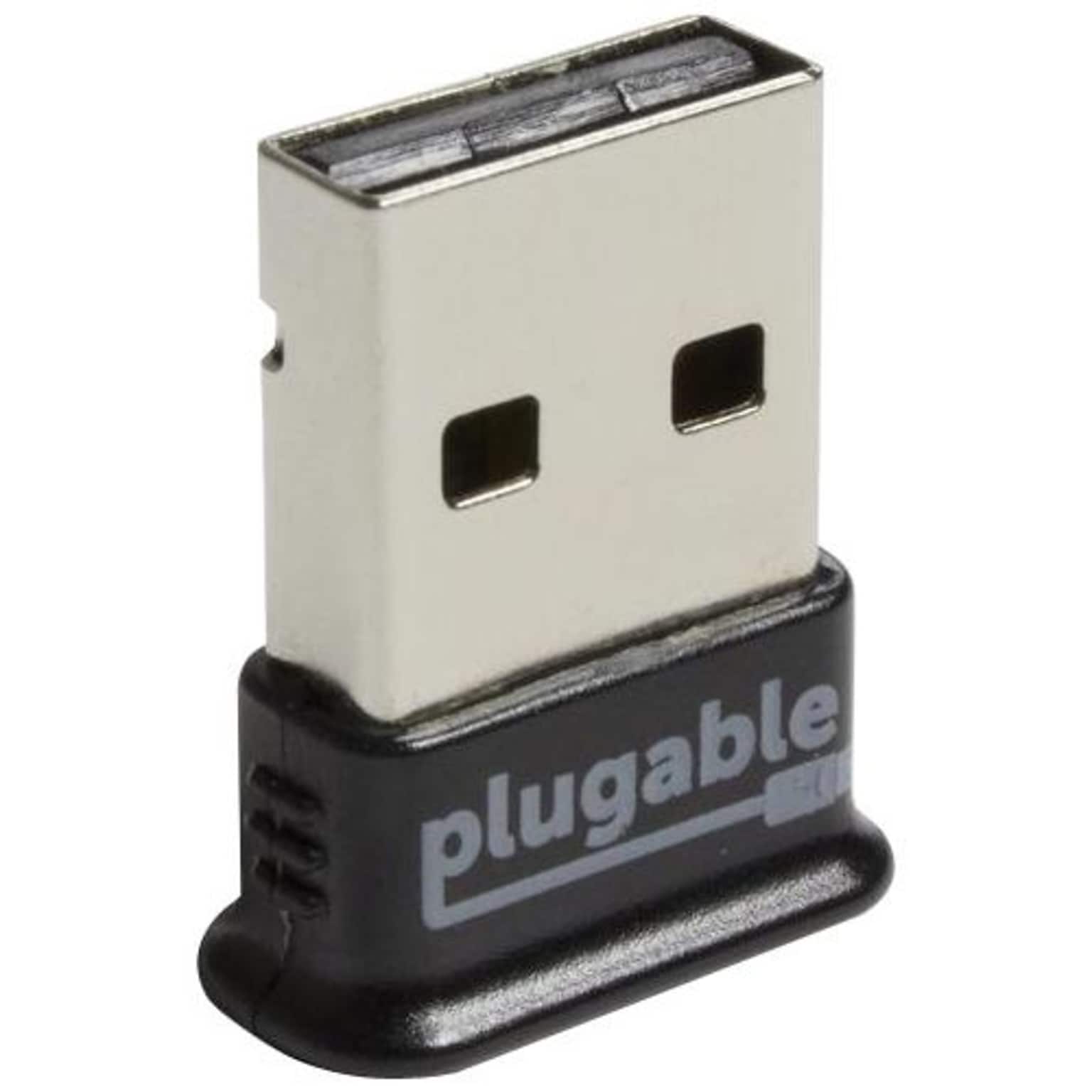 Plugable (USB-BT4LE) Bluetooth 4.0/USB 2.0 External Wireless Adapter; Black